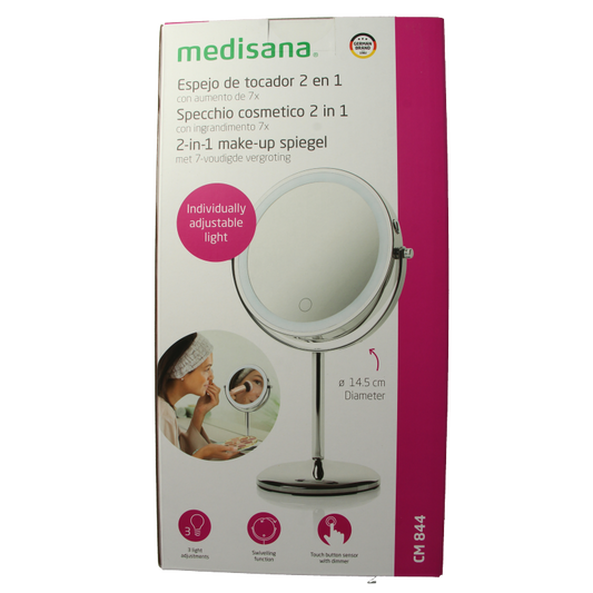 Medisana Cosmeticaspiegel 2 in 1 CM844 1 Stuks