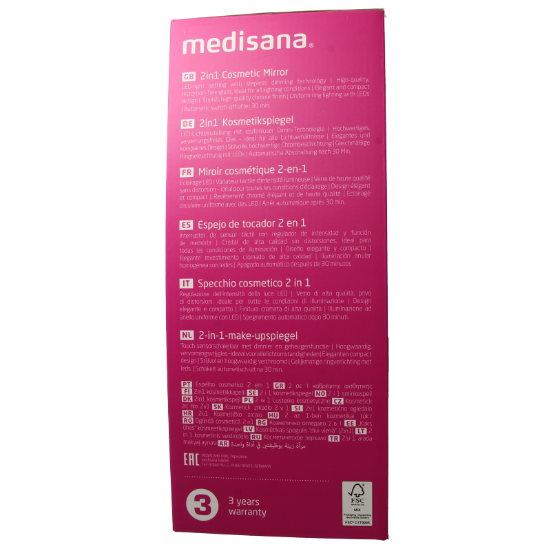 Medisana Cosmeticaspiegel 2 in 1 CM844 1 Stuks