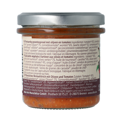 Allos Farm vegetables tomaat & olijf bio 135.00 Gram