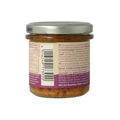 Allos Linzenspread beluga balsamico bio 140.00 Gram