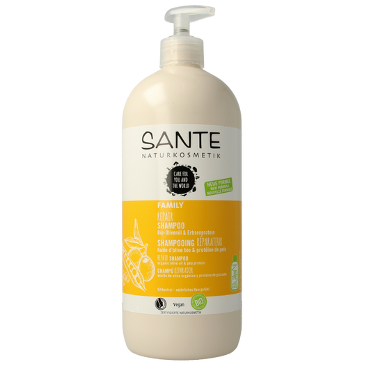 Sante Family shampoo repair olijf & erwten proteine 950 Milliliter