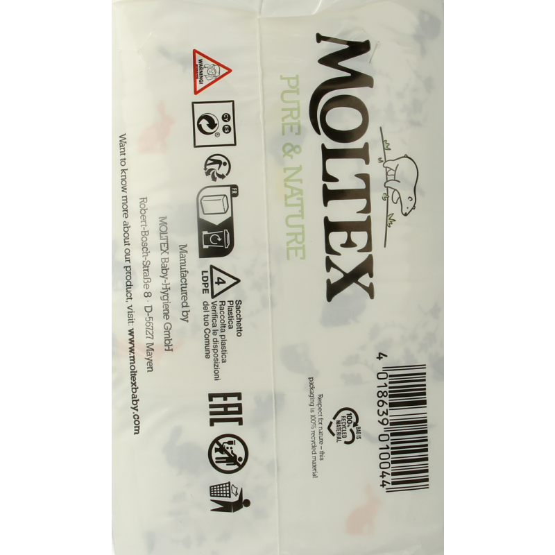 Moltex Pure & nature babyluiers mini 38 Stuks