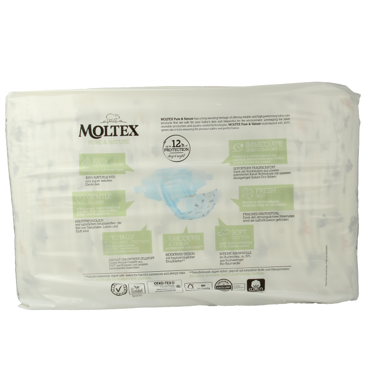 Moltex Pure & nature babyluiers mini 38 Stuks