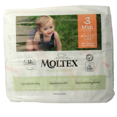 Moltex Pure & nature babyluiers midi 33 Stuks