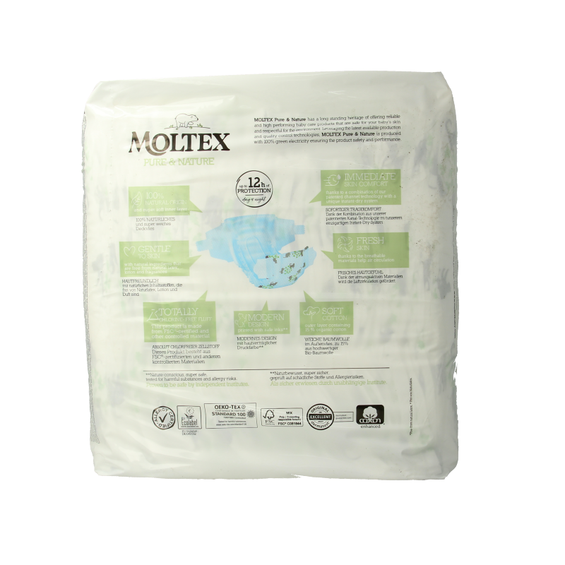 Moltex Pure & nature babyluiers maxi 29 Stuks