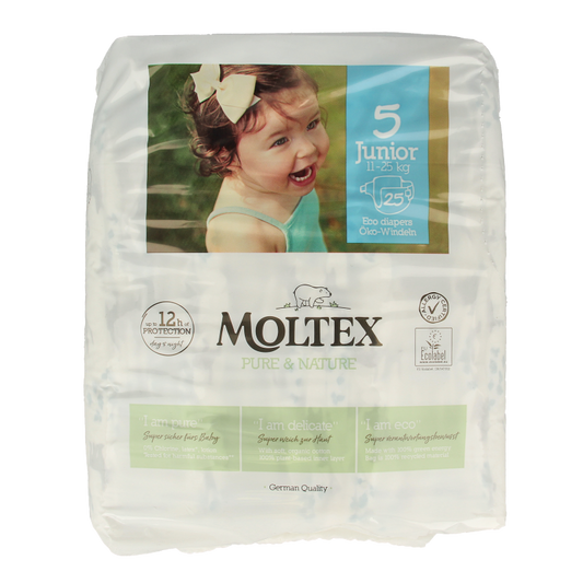 Moltex Pure & nature babyluiers junior 25 Stuks