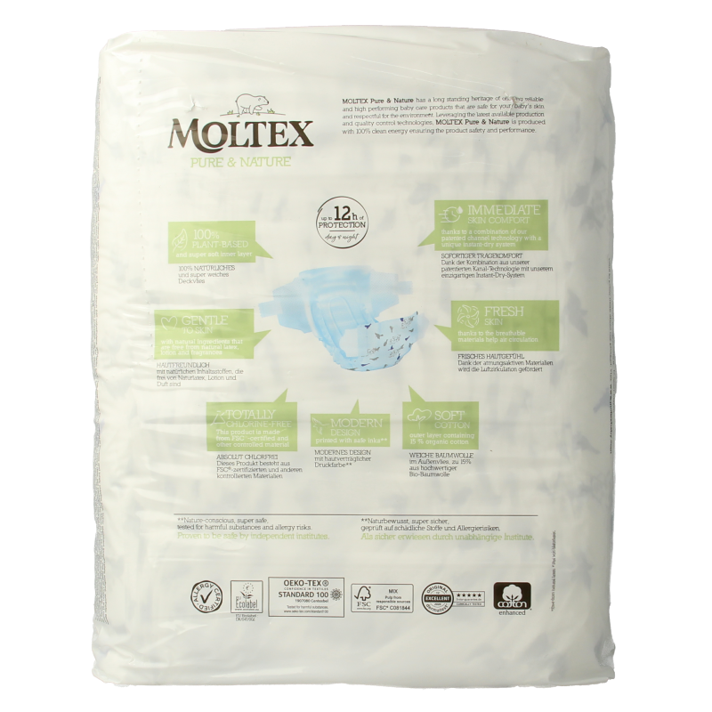 Moltex Pure & nature babyluiers XL 21 Stuks