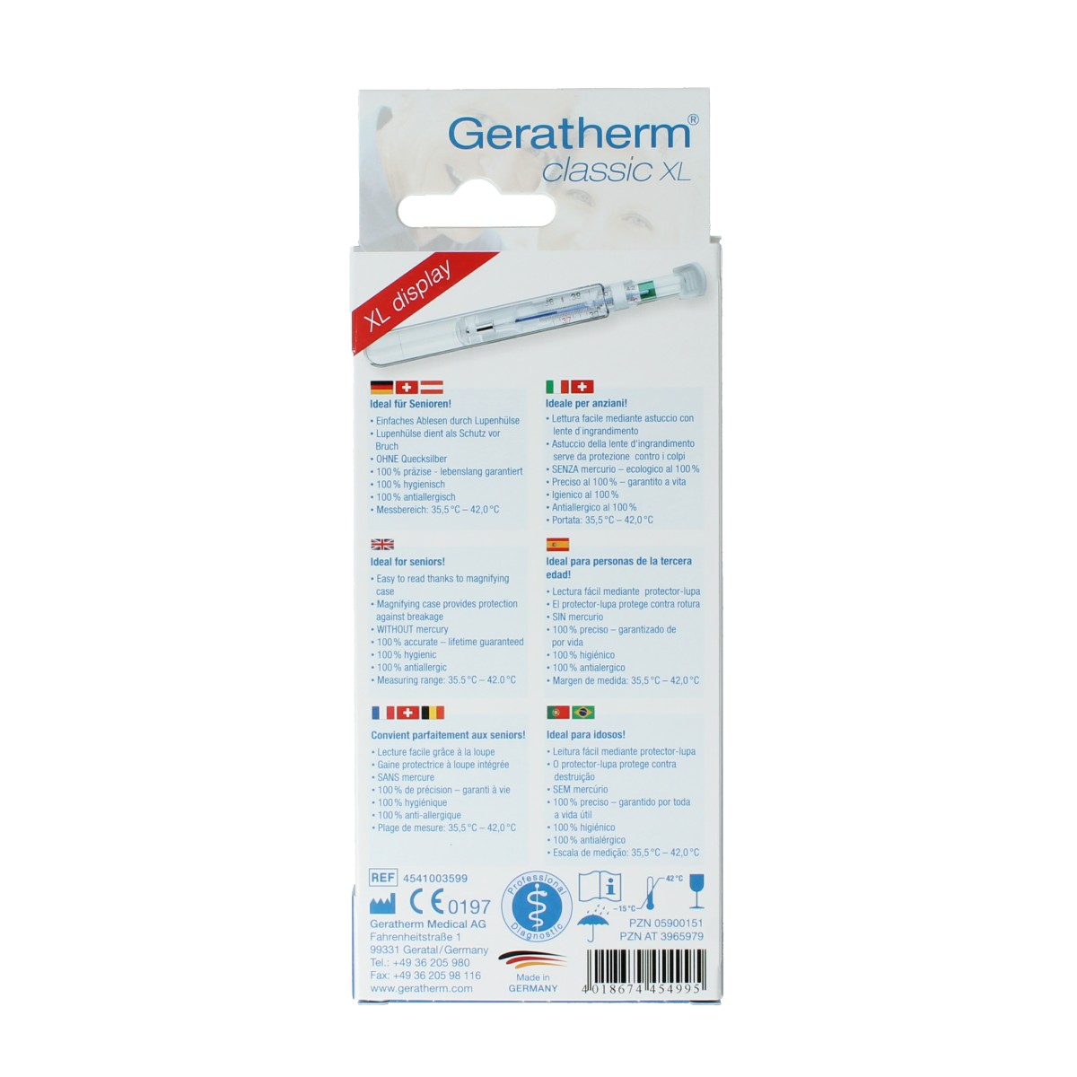 Geratherm Thermometer classic XL 1.00 Stuks