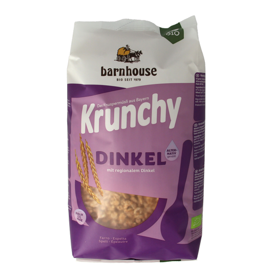 Barnhouse Krunchy pur spelt zonder suiker bio 750 Gram
