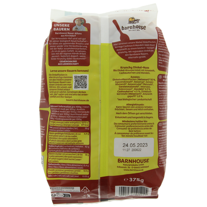 Barnhouse Amaranth spelt-noten krunchy 375.00 Gram