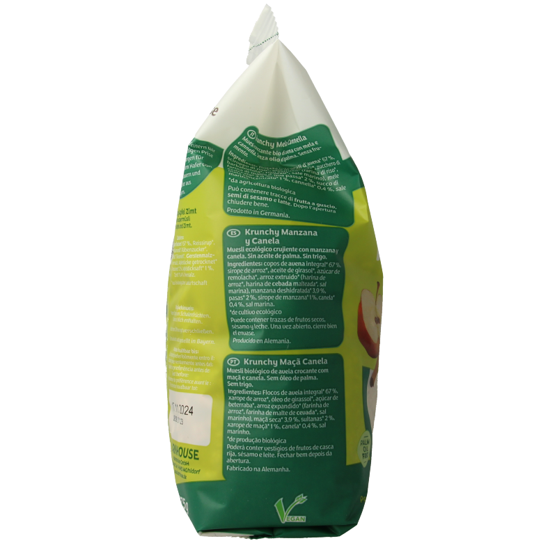 Barnhouse Krunchy appel kaneel bio 375 Gram