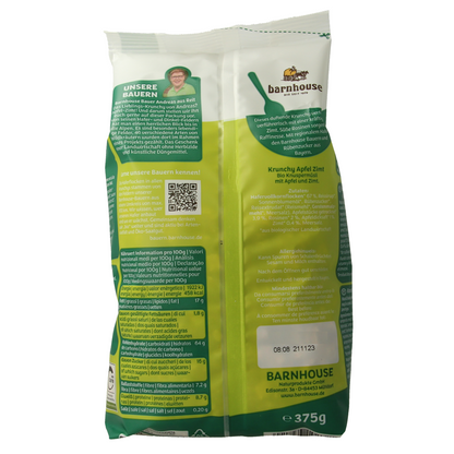 Barnhouse Havermuesli appel-kaneel krunchy 375.00 Gram