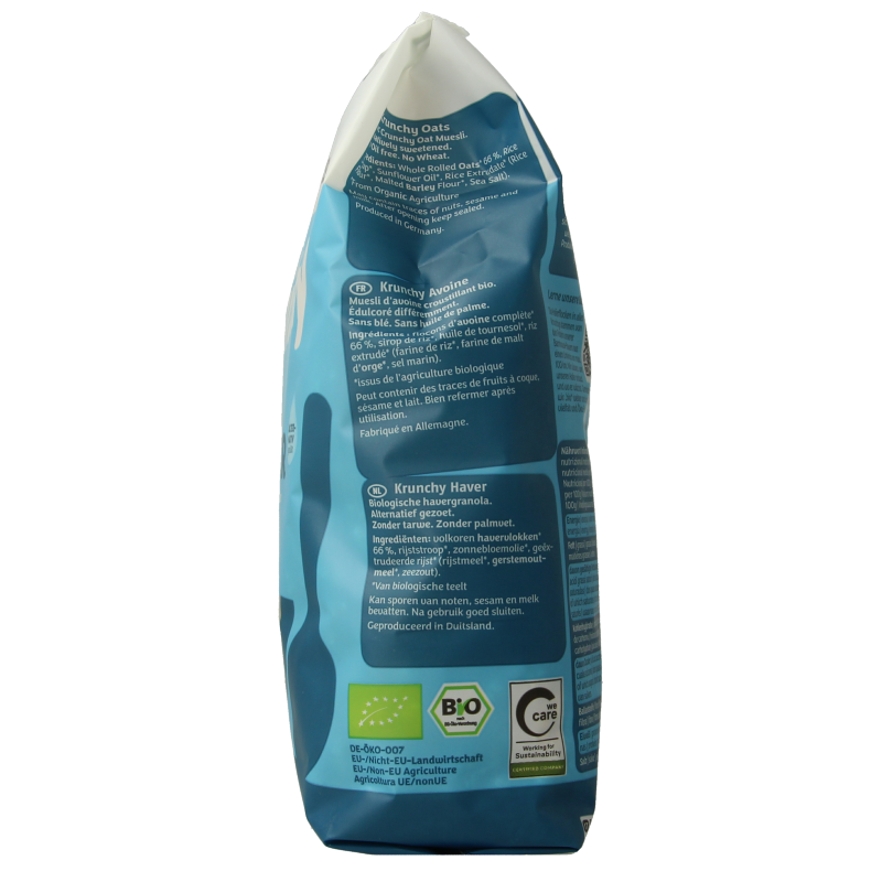 Barnhouse Krunchy pur haver suikervrij bio 375 Gram