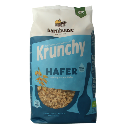 Barnhouse Krunchy pur haver zonder toegevoegde suikers bio  750 Gram