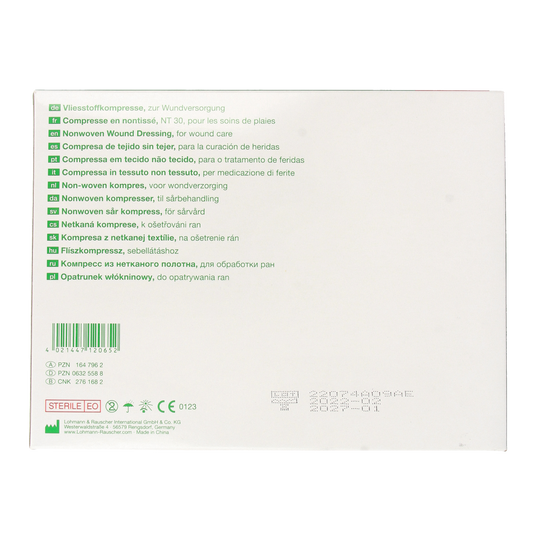 Vliwasoft Vlieskompres 10 x 10cm 4-laags 75 x 2 stuks 150.00 Stuks