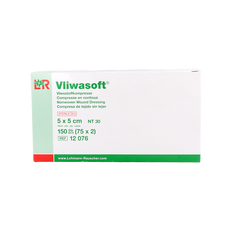 Vliwasoft Vlieskompres 5 x 5cm 4-laags 75 x 2 stuks 150 Stuks