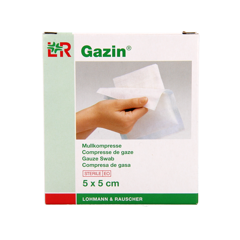 Gazin Gaaskompres 5 x 5cm steriel 5 x 2 10 Stuks