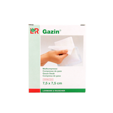 Gazin Gaaskompres 7.5 x 7.5 steriel 5 x 2 10.00 Stuks