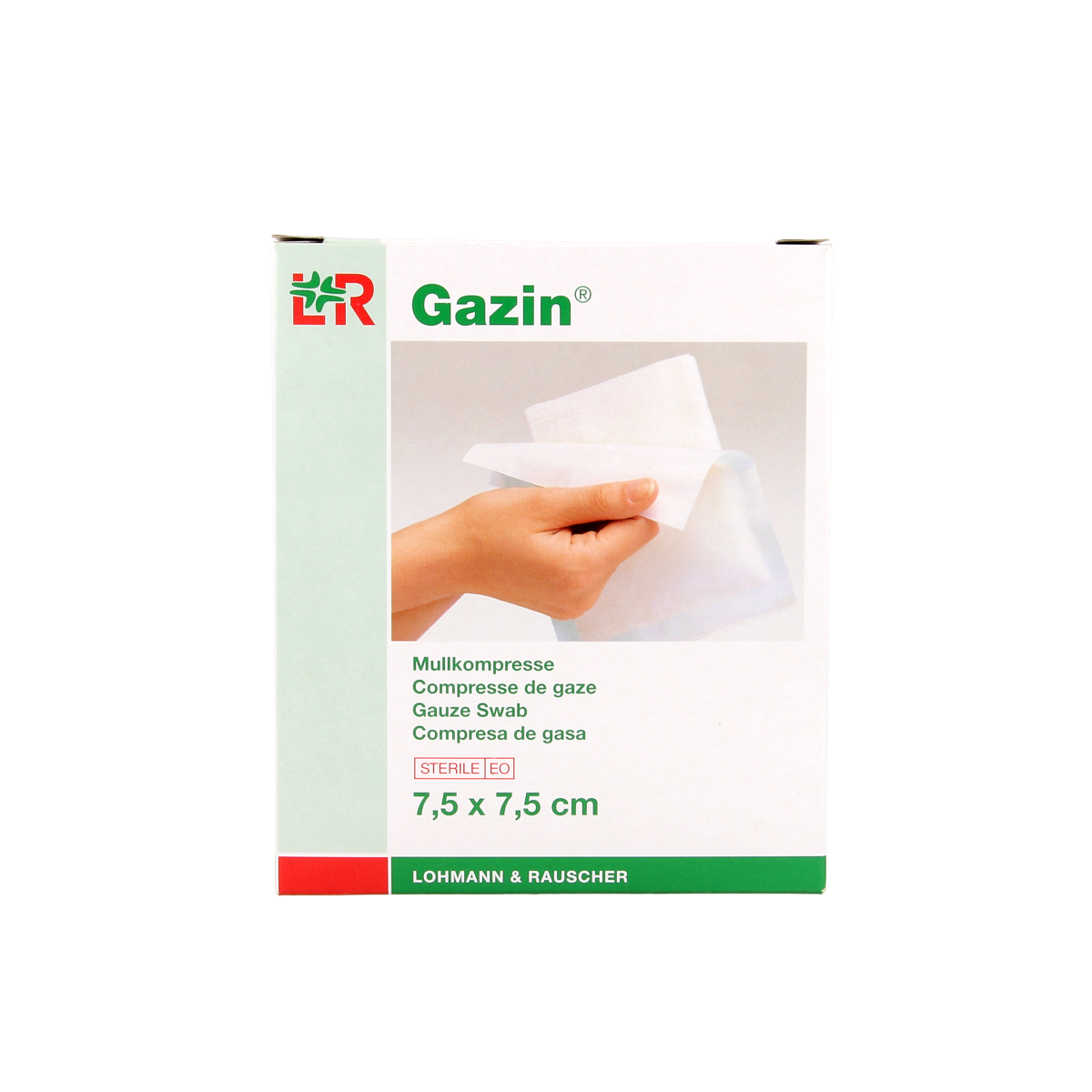 Gazin Gaaskompres 7.5 x 7.5 steriel 5 x 2 10.00 Stuks