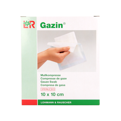 Gazin Gaaskompres 10 x 10 steriel 5 x 2 10.00 Stuks