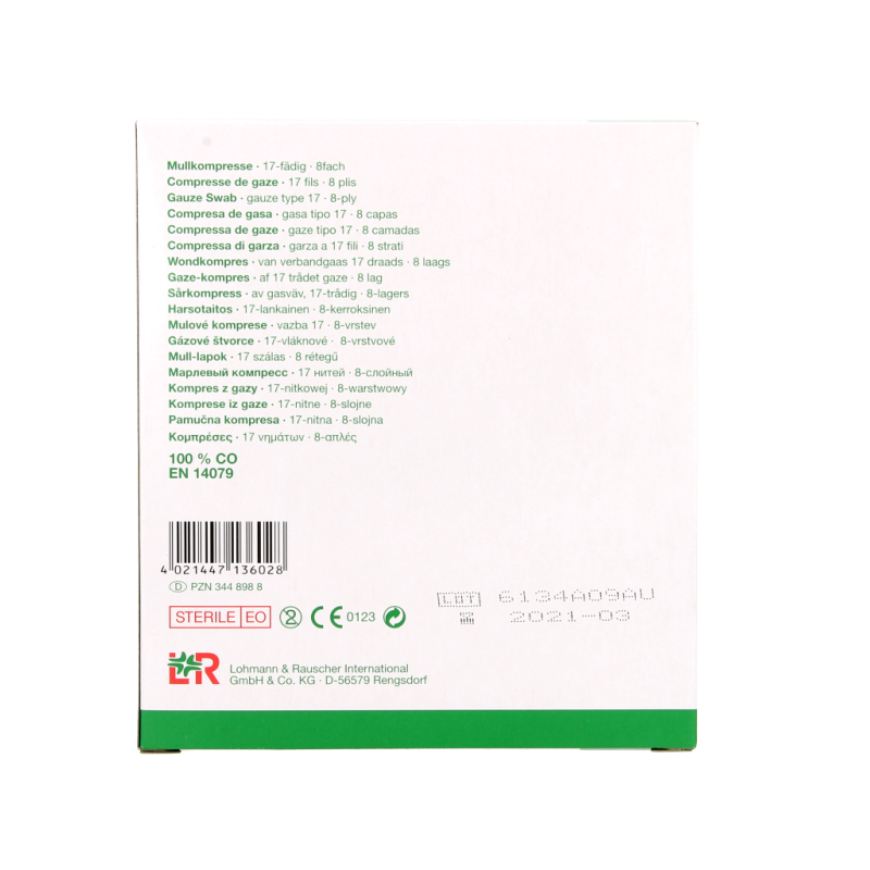 Gazin Gaaskompres 10 x 10 steriel 5 x 2 10 Stuks