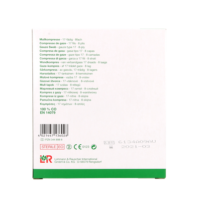 Gazin Gaaskompres 10 x 10 steriel 5 x 2 10.00 Stuks