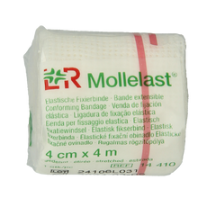 Mollelast Elastisch hydrofiel windsel 4m x 4cm 1.00 Stuks