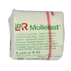 Mollelast Elastisch hydrofiel windsel 4m x 4cm 1 Stuks
