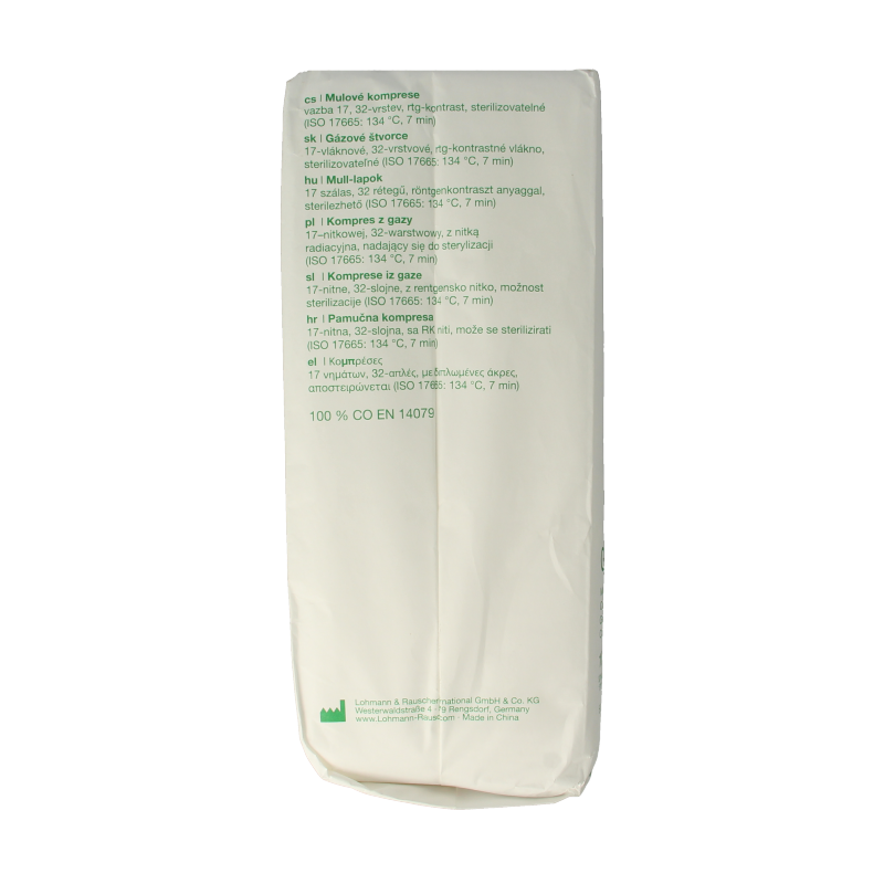 Gazin Gaaskompres 10 x 10 niet steriel 17draads 32L 50 Stuks