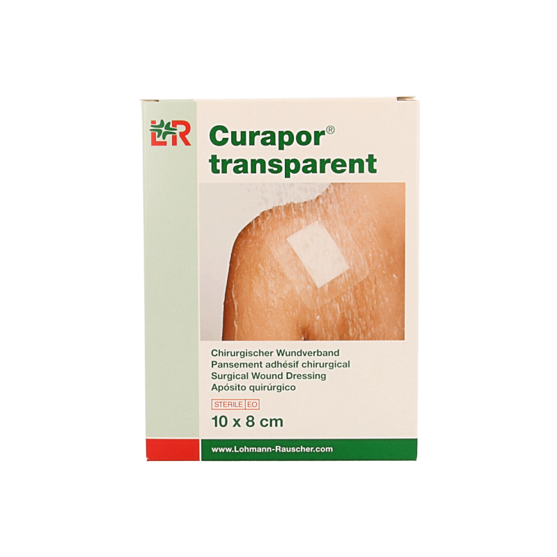 Curapor Transparant 10 x 8cm steriel 5 Stuks