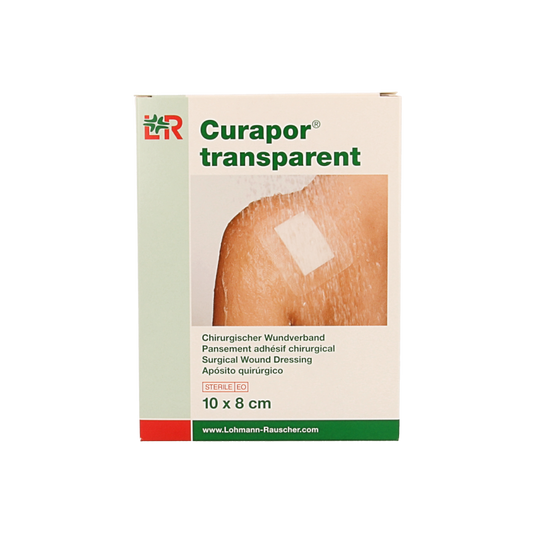 Curapor Transparant 10 x 8cm steriel 5 Stuks