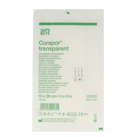 Curapor Wondverband transparant 10 x 20cm steriel 1 Stuks