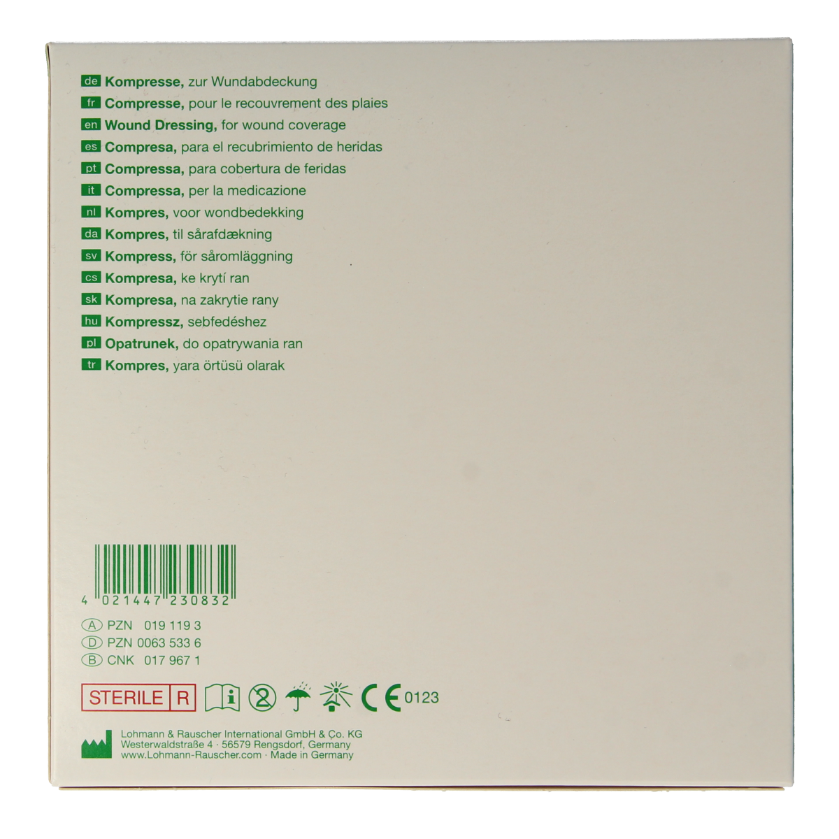 Lohmann&Rauscher Metalline 8 x 10cm 23083 10.00 Stuks