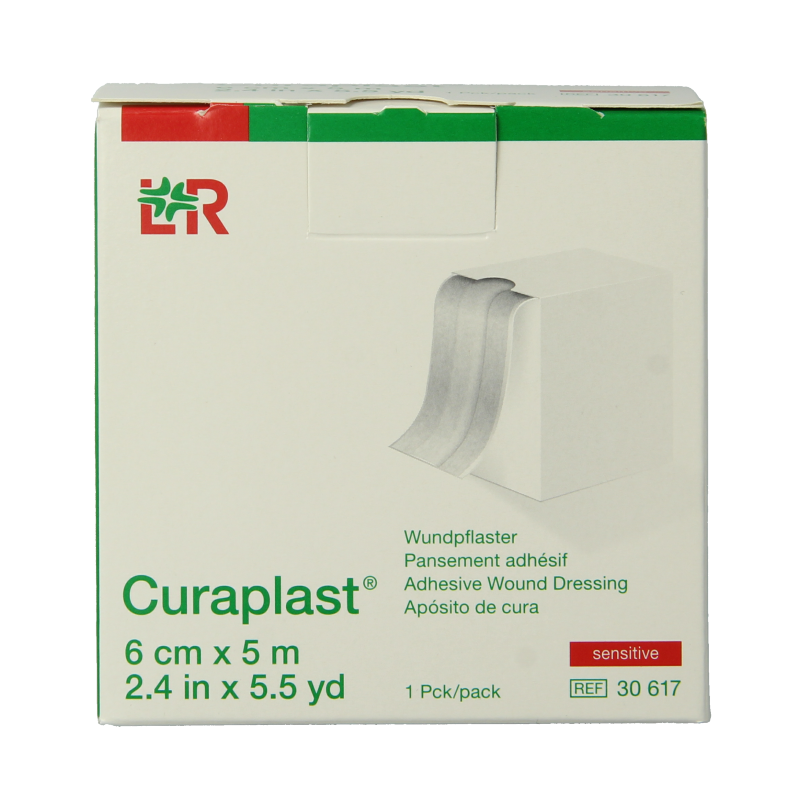 Curaplast Sensitive wondpleister 5m x 6cm 1 Rol