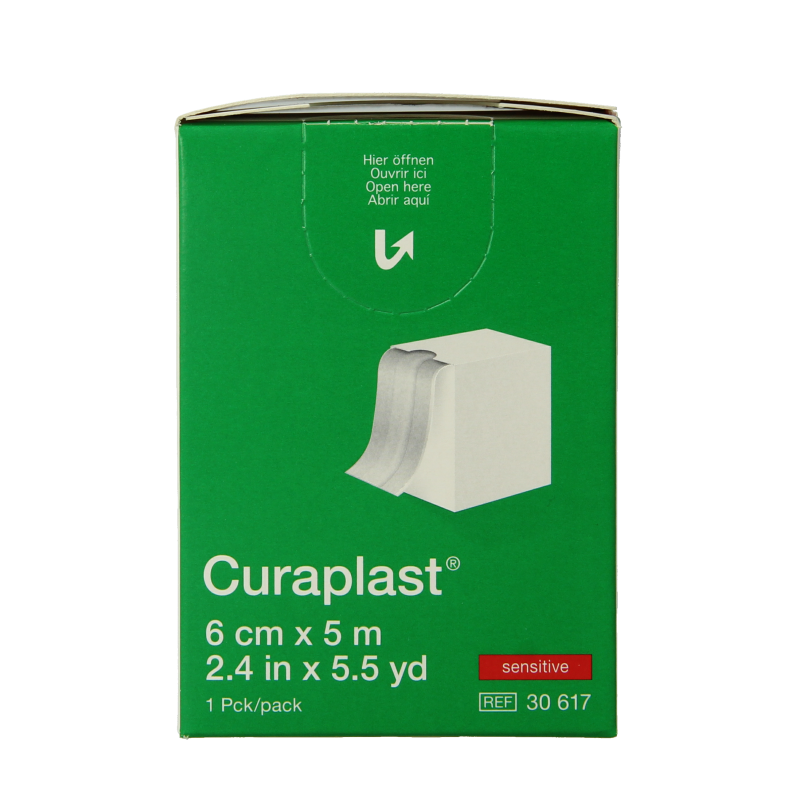 Curaplast Sensitive wondpleister 5m x 6cm 1 Rol