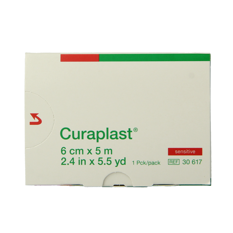 Curaplast Sensitive wondpleister 5m x 6cm 1 Rol