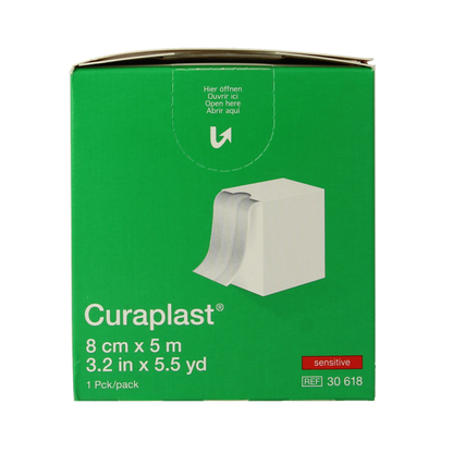 Curaplast Sensitive wondpleister 5m x 8cm 1 Rol