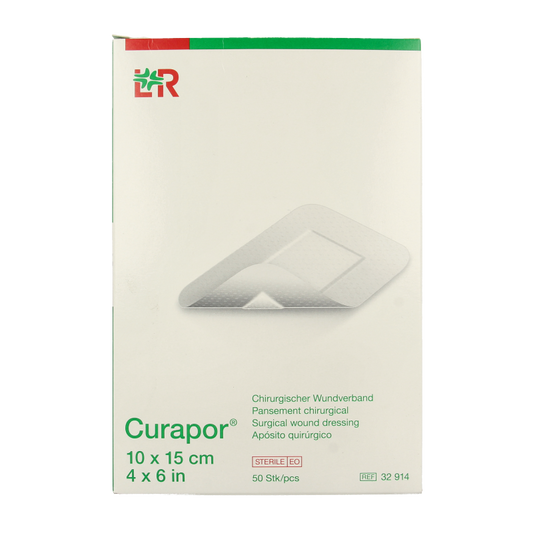 Curapor Wondpleister 10 x 15cm steriel 50 Stuks