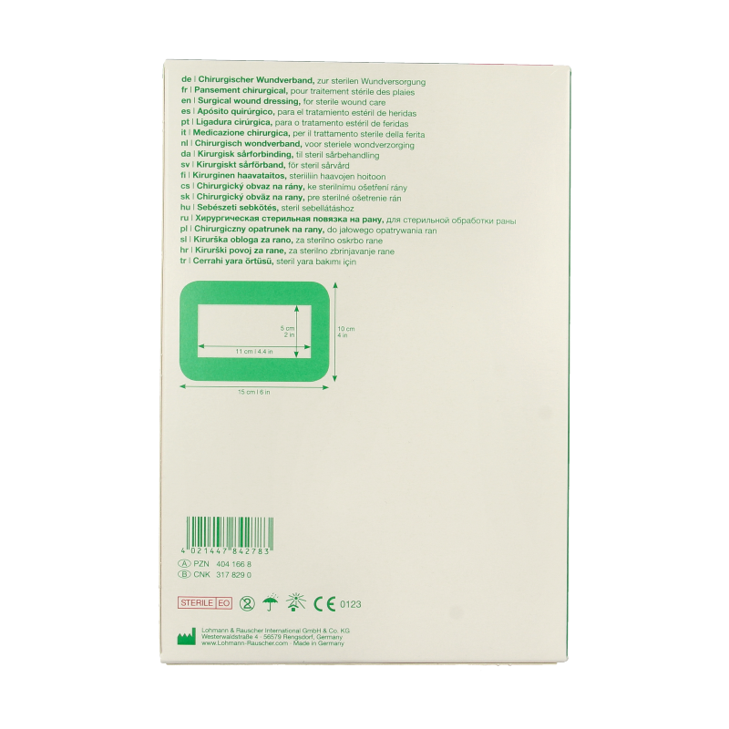 Curapor Wondpleister 10 x 15cm steriel 50 Stuks