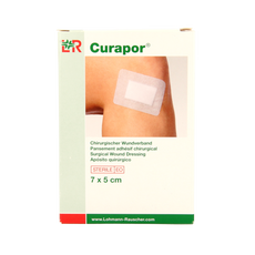 Curapor Wondpleister 7 x 5cm steriel 5.00 Stuks