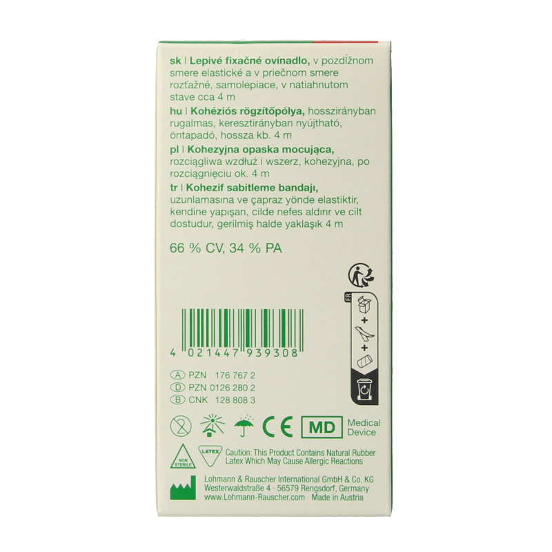 Mollelast Fixatiewindsel haft 4m x 10cm 1 Stuks