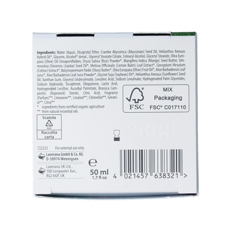 Lavera Basis Sensitive Q10 moisturising cream 50 Milliliter