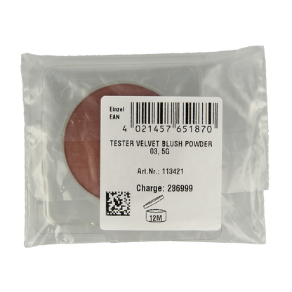 Lavera Velvet blush powder cashmire brown 03 tester 1 Tester