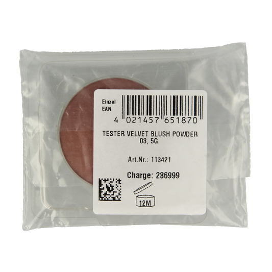 Lavera Velvet blush powder cashmire brown 03 tester 1 Tester