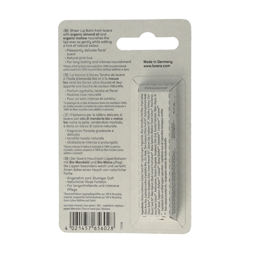 Lavera Lipbalm sheer 4.5 Gram