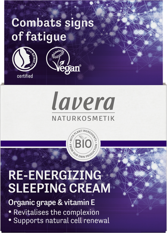 Lavera Re-Energizing sleeping cream nachtcreme bio 50 Milliliter