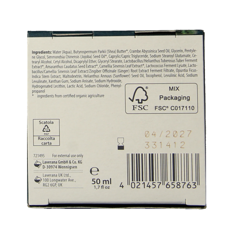 Lavera Barrier balance nightcream bio 50 Milliliter