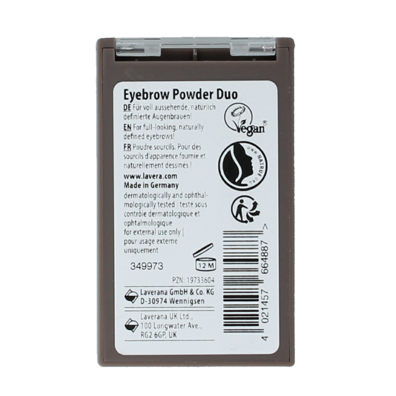 Lavera Eyebrow powder duo bio 1 Stuks
