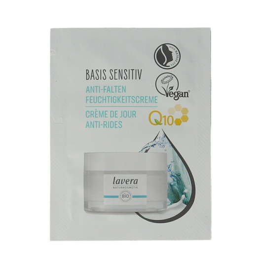 Lavera Sample basis sensitive Q10 dagcreme bio 100 Stuks