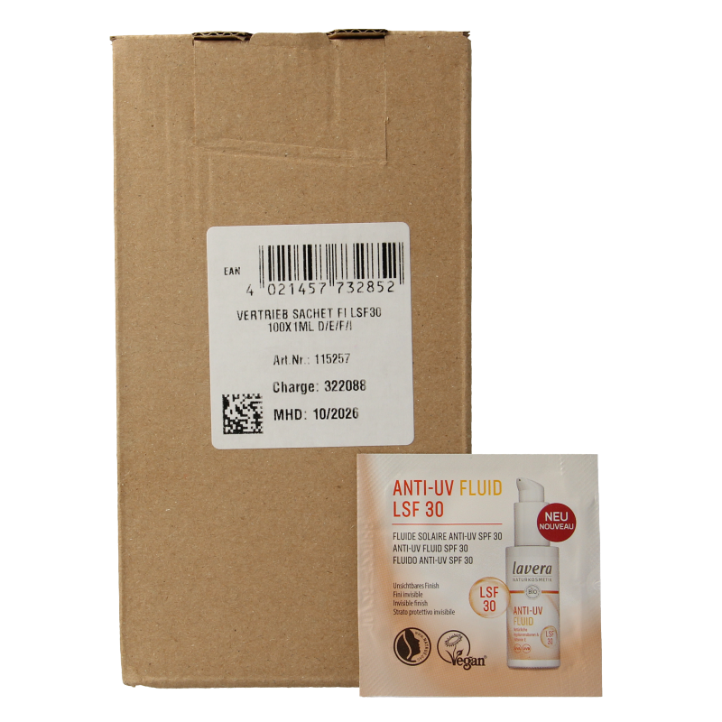 Lavera Anti UV fluid sample 100 Sachets